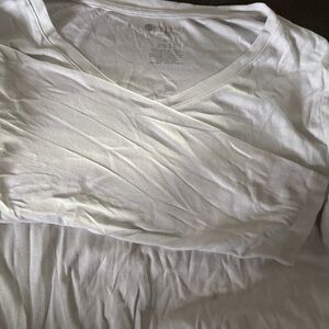 Classic White Long-Sleeve Women's Tee - Lightweight